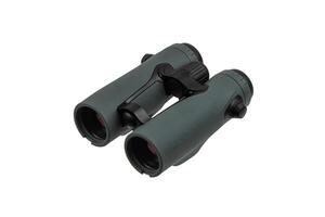 Modern binoculars. An optical instrument for observation at long distances. Isolate on a white back. photo