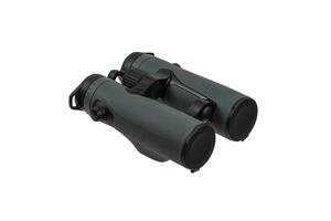Modern binoculars. An optical instrument for observation at long distances. Isolate on a white back. photo