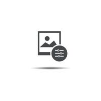 template design flat design image edit sign. vector