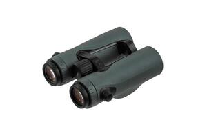 Modern binoculars. An optical instrument for observation at long distances. Isolate on a white back. photo