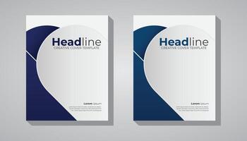 White colorful background and white colorful design idea, book cover design template with unique stylish design for your business. Book cover template for annual report, magazine, booklet, brochure vector