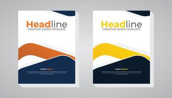 Abstract triangle with creative colorful background book cover template for annual report, magazine, booklet, proposal, brochure, poster vector