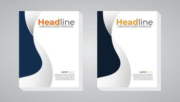 Creative and Stylish simple layout white background book cover design for your business or company vector