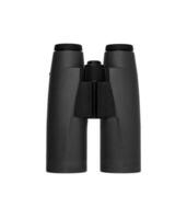 Modern binoculars isolate on white back. Surveillance device. Device for viewing at a distance. photo