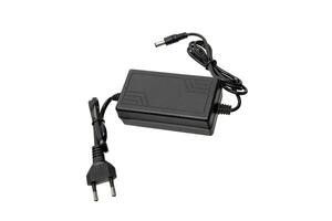Power supply for various electronics. A device for converting AC 220 volts to DC. Isolate on a white back photo