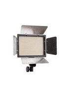 Photo and lamp isolate on white back. LED lamp with special shutters for the formation of light flux. Photo and lighting fixture.