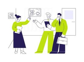 Property tour abstract concept illustration. vector
