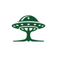 tree UFO logo vector