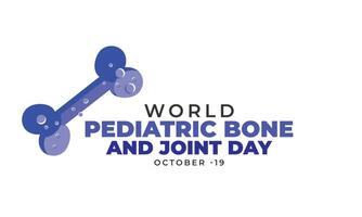 World Pediatric Bone and Joint Day. background, banner, card, poster, template. illustration. vector