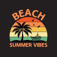 beach Summer vibes vector