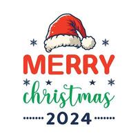 MERRY CHRISTMAS 2024 vector