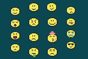 emoji 8bit pixel character vector