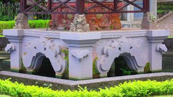 Intricate Stone Structure in Garden video