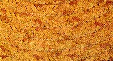 Natural Linen Material Textile Canvas Fabric Texture Background Close-up Detail of Fabric Natural Color Hemp Material Pattern Design Wallpaper. Can be Used as Background or For Graphic Design photo