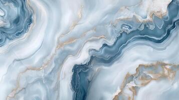 Light blue, gray and white flat marble pattern, smooth marble wallpaper. photo