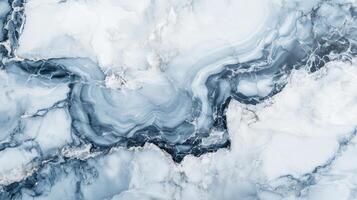Light blue, gray and white flat marble pattern, smooth marble wallpaper. photo