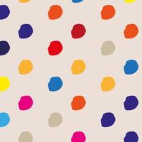 The dots are arranged in a uniform grid pattern, creating a sense of order and balance. seamless patterns of multicolored dots vector