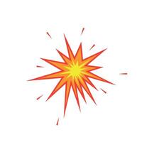 Explosion icon. Explosion impact. Bombing. vector