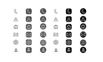 Simple web icon set. Universal web icon to use in web and mobile UI, set of basic UI web elements vector