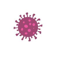 a group of pink viruses on a white background vector