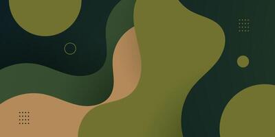 Abstract 3D background with green wave overlap design for banner cover book flayer and other element graphic design. vector