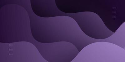 Abstract dark purple 3D background with wave pattern and shadow. Realistic 3d wave background. vector