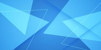 Abstract colorful blue triangle geometric design. Modern overlap papercut futuristic background. vector