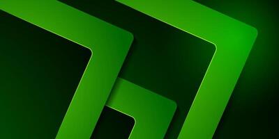 Abstract square theme arrows overlap background with dark green and dark blue shapes pattern for graphics design. vector