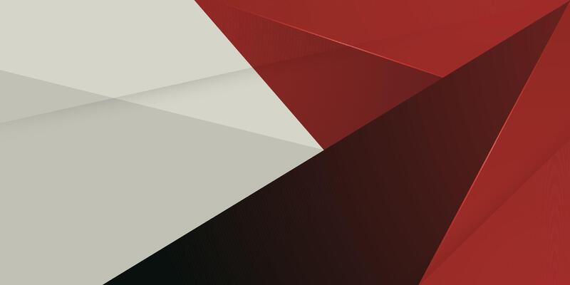 Futuristic abstract red papercut 3D background. Triangle on bright color geometric design. Modern overlap papercut background illustration.