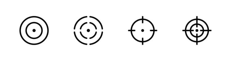 Target icon set, goal icon, Fokus target icon illustration vector