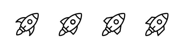 Rocket icons set, Startup icon illustration vector