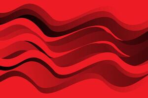 Red gradient modern abstract wave background vector