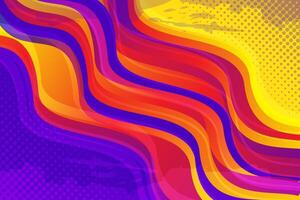 Colorful gradient abstract shape wave background vector
