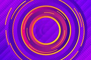 Circle shape purple gradient background vector