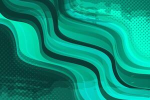 Green gradient abstract shape wave background vector