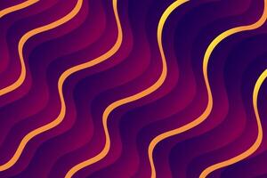 Purple gradient abstract wave shape background vector