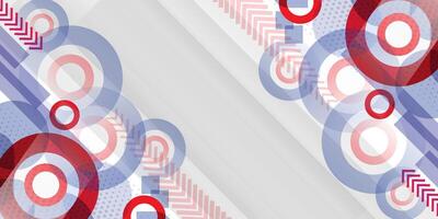 Colorful abstract circle shape geometric background vector