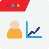 Stats Graph Subscribers vector