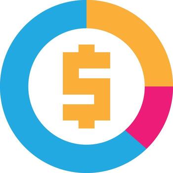 Pie Chart Graph vector