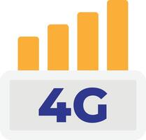 4G Signal Network vector