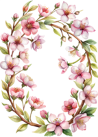 Cherry Blossom Frame for Anniversaries png
