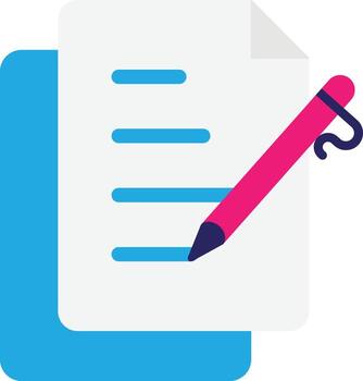 Contract Agreement Document vector