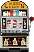 Slot machine is displaying a winning jackpot combination vector