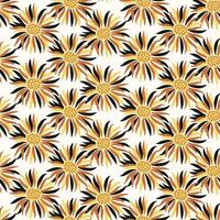 Sunflower head flower abstract abstract seamless pattern for fabric, textile.,wallpaper, scrapbook. background with doodle hand drawn floral elements vector