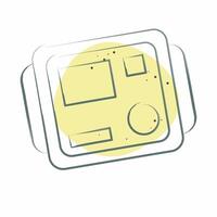 Icon Insulation Tester. related to Measuring symbol. Color Spot Style. simple illustration vector