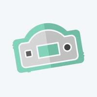 Icon Surface Roughness Tester. related to Measuring symbol. doodle style. simple illustration vector