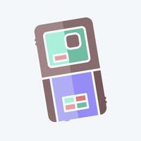 Icon Laser Range Meter. related to Measuring symbol. doodle style. simple illustration vector