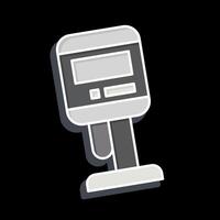 Icon Viscometer. related to Measuring symbol. glossy style. simple illustration vector