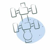 Icon Level Gauge. related to Measuring symbol. Color Spot Style. simple illustration vector
