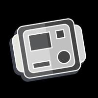 Icon Insulation Tester. related to Measuring symbol. glossy style. simple illustration vector